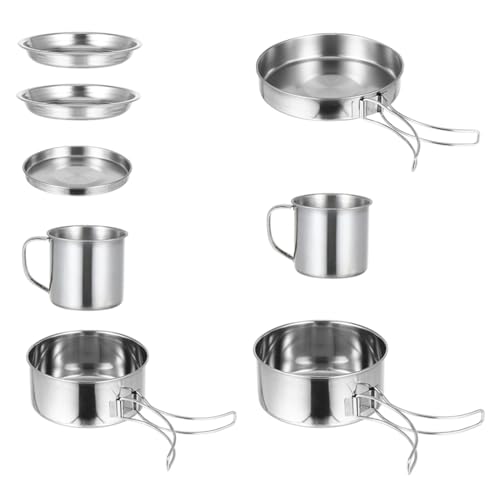 Batterie de cuisine camping spacieuse pour partager de bons repas chauds en randonnée de groupe