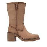 REFRESH - Botín Mujer Beige - Calzado Cómodo y Versátil - Moda casual - Modelo 17304003 (Talla 37)