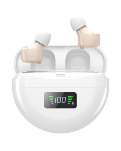 Discreet Hearing Aids with Audio Tracker (Not Amplifier), Recharg...