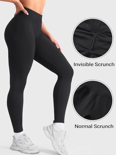 Image of YEOREO Boost Butt Lifting Leggings for Women Seamless Hidden Scrunch Workout Leggings 24 inch Baderiy Gym Yoga Booty Pants