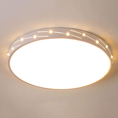 Plafonnier LED rond anti-fatigue oculaire avec éclairage plat de 24W