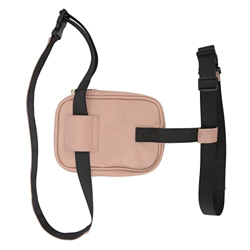 Thigh Harness Leg Bag, Non Slip Waterproof Versatile PU Leather Women Thigh Harness Leg Bag for Running (Pink), Airshitbkgzwacyr-113