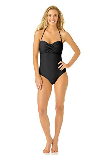 Catalina Women's Standard Twist Front Bandeau One Piece Swimsuit4