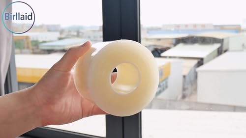 Birllaid Transparentes Fenster-Wetterdichtungsband, 7,6 cm x 45,7 m, Fenster-Zugluft-Isolations-Dichtungsband, keine Rückstände, transparent