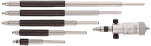 Starrett 124A Innenmikrometer-Satz, 5,1–20,3 cm