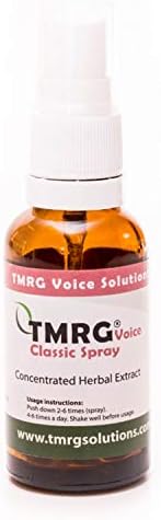 TMRG Classic Spray Professional Vocal Cord Remedy 100% Natural Herbal Voice Supplement (30ml) for Sore Throat hoarse Voice Hoarseness Vocal Damage Vocal Repair Vocal Problems craked Voice