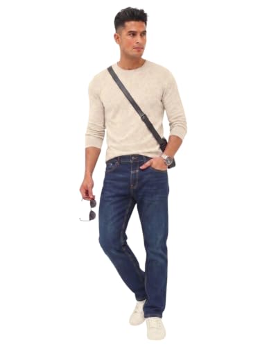Image of Amazon Brand - INKAST Men Mid Rise Straight Fit Jeans | Denim Wear | Casual Pants | Straight Fit
