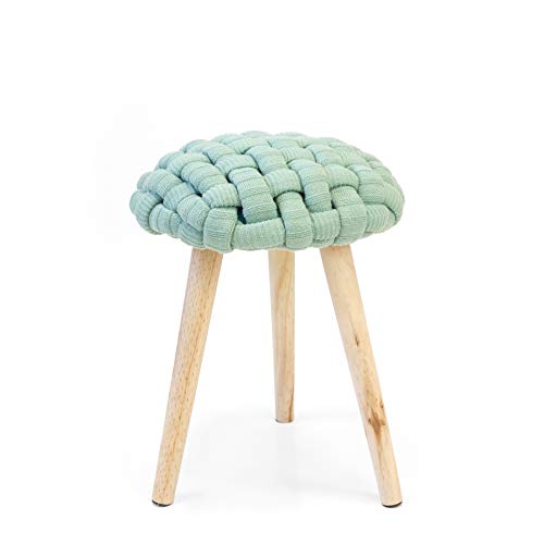 SUÁREZ Taburete Trenzado, Menta