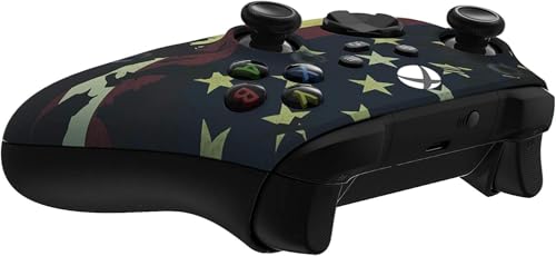 Image of Custom Controllerzz Wireless Controller for Microsoft Xbox Series X /S & Xbox One - Custom Soft Touch Feel - Custom Xbox Series X /S Controller (X /S US Flag)
