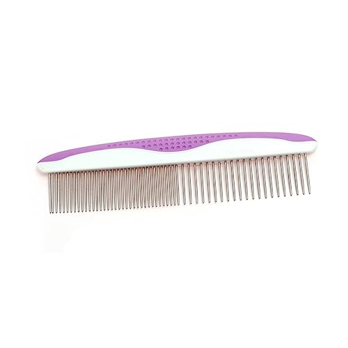 GRIRIW Stainless Steel Pet Comb Poodle Dematting Brush Dog Grooming Tools Pet Grooming Comb