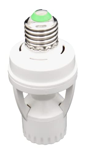 Sugarello 人感センサー ライト 交換用ソケット 電球ソケット 人感センサースイッチ センサーライト 赤外線センサー 自動検出 明暗センサー 自動点灯消灯 工事不要 E27 E26互換 AC110-240V