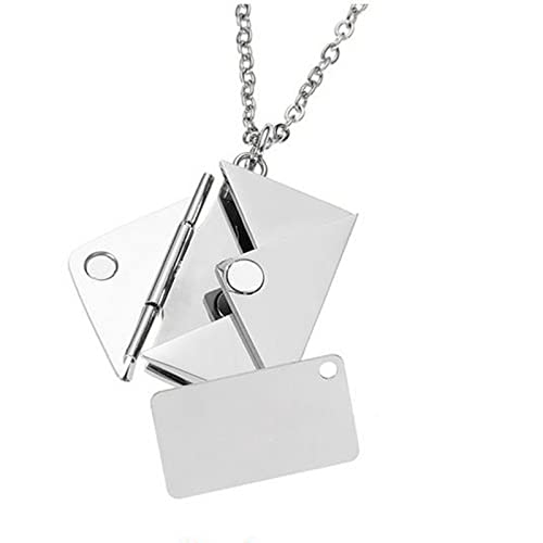 Collier enveloppe Love You en argent pour garder vos précieux souvenirs près du cœur