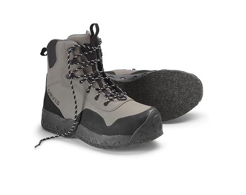 Orvis Clearwater Wading Boots for Women - Durable Fishing Boots for Fly Fishing Waders Supportive Fit Felt or Rubber Sole Options Gravel - 11