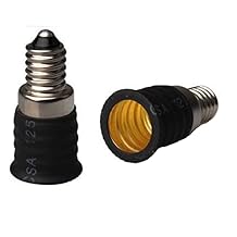 E-Simpo 10-Pack E10 to E14 Adapter,E10 to E14 Lamp Base Converter,Copper,Please NoteNOT E12 to E14