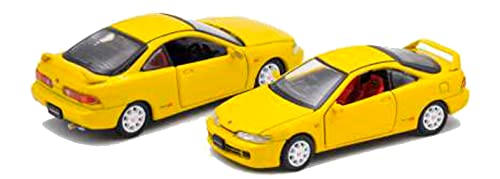 Honda Integra Type R (DC2) Voiture miniature moulée sous pression Échelle 1:64 Jaune par Era