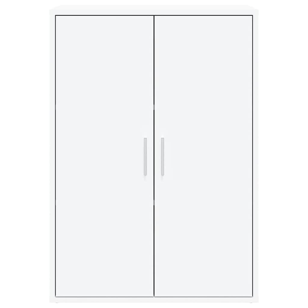 vidaXL Aparador, Alacena Alta con Almacenamiento, Armario Auxiliar de Buffet, Mueble para Salón Cocina Pasillo, Madera de Ingeniería Blanco