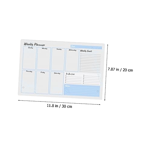 Tableau blanc acrylique effaçable bureau agenda mémo maison plexiglas - 3