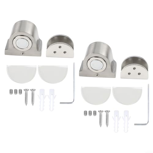 ZAMETTER Magnetischer Glastürstopper, Zinklegierung, Bodenmontage, starke Kraft, rostbeständig, für 10 bis 12 mm Dicke Toiletten, Büromöbel, Türbeschläge (2 Stück) ZAMETTER Magnetischer Glastürstopper, Zinklegierung, Bodenmontage, starke Kraft, rostbeständig, für 10 bis 12 mm Dicke Toiletten, Büromöbel, Türbeschläge (2 Stück)