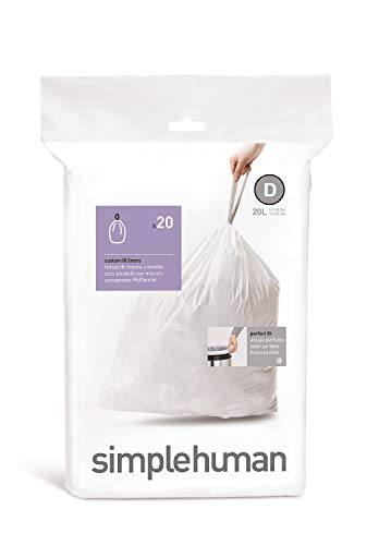 simplehuman sacs poubelle - code D - 20L - paq...