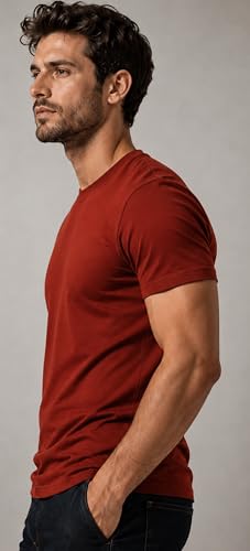 Image of London Hills T Shirt For Man | Men Round Neck Tshirts | Tshirt Shirts Men | Gym T Shirts For mens Workout | T-shirts For Man Cotton Stylish Round Neck T Shirt Half Sleeve Regular Fit Solid Multicolour