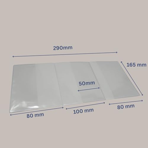 Mutterpasshülle 3-tlg transparent – Olanmarp Schutzhülle für den österreichischen Mutterpass MKP Weichfolie mit Einstecktaschen - Praktisch & schön für werdende Mamas - mit Extrafach (2 Stück)
