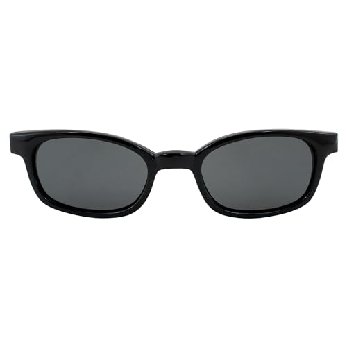 Pacific coast sunglasses Original X-KD's Biker Shades 20% Larger Black Frames Polarized Grey Lens2
