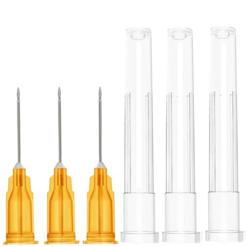 Image of 100 Pack 25 Gauge 5 /8 Inch Sterile Disposable Lab Supplies, Scientific and Industrial Dispensing Needle Accessories