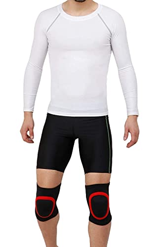Image of NEVER LOSE UNBEATABLE Dancing /Skating /Cycling /Guard Protector Knee Pads (Adult, Red)