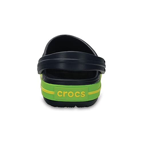 Image of Crocs Crocband Clog K, Navy /Volt Green, 12 UK Child