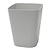 JVL Funktional Poubelle Plastique, Gris, Carré