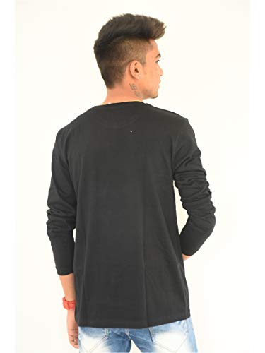 Image of Men's Cotton Free Fire Round Neck Full Sleeve Black T-Shirt