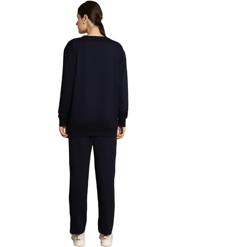 Image of Mack Jonney Printed Round Neck Cotton Fleece tracksuit Co-Ord Set for Women-MACK32760