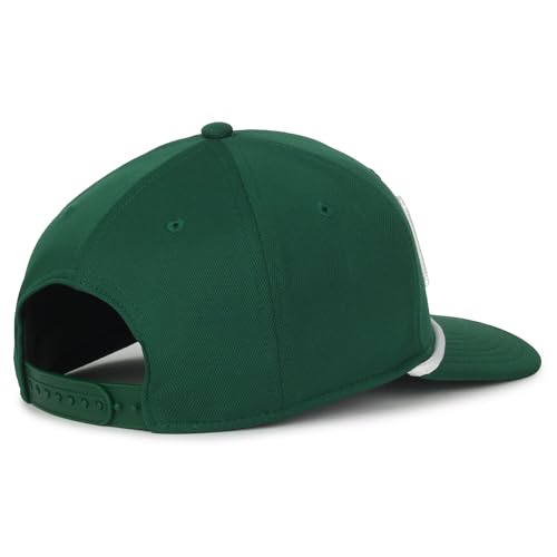 Green Caddie Hat – Structured Golfer Hat w/White Embroidered “Caddie” Letters, Adjustable Strap3