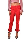 J Brand J Brand Damen Simone Rocha SE9020T142 Ruffle Jeans Rot Size 27