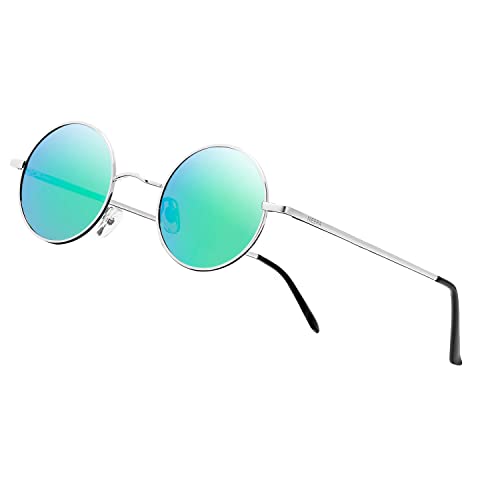 Image of Vintage Small Round Polarized Hippie Sunglasses for Men Women Circle Sun Glasses NP1002