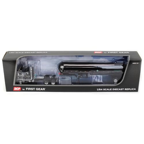 DCP Peterbilt 352 camión 1:64 negro y gris miniatura 5