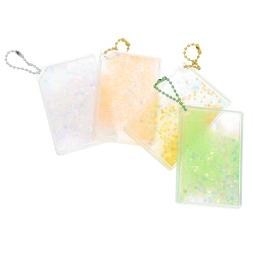 4pezzi Custodie Protettive Per Fotocartoline Coperture Decorative Anti- Per Carte Di Copertine Glitterate Per Esposizione e Conservazione Di Piccole