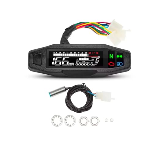 �I�[�g�o�C�p�f�W�^���_�b�V���{�[�h 12000 RPM �^�R���[�^�[ �X�s�[�h���[�^�[ ODO/�g���b�v ����у^�[���V�O�i���C���W�P�[�^�[�t�� - Cr�p���j�o�[�T���p�l�� �y��