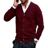 Chaqueta de Punto de Manga Larga para Hombre Chaqueta de suéter
