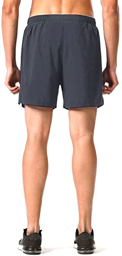 Image of Men's Workout Running Shorts Quick Dry Lightweight Gym Shorts with Zip Pockets S5Shorts
