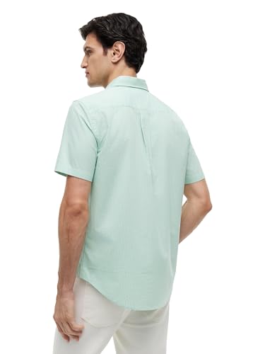 Image of Tommy Hilfiger Men's Short Sleeve Poplin Shirts in Regular Fit, Men's Button Down Shirts