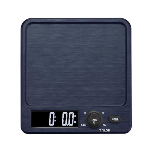 Taylor Digital Kitchen Scale with Antimicrobial Surface Plastic B...