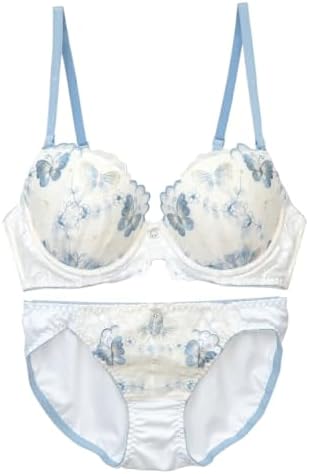 ⭐︎高級フランス パッショナータ⭐︎ ピーチカラー 刺繍の綺麗なランジェリー Amazon | [Pancute] ソフトワイヤー バタフライ刺繍 B85 - F100