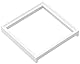 Gira Adapterrahmen 028203 50x50 Quad System 55 reinweiss, Weiß