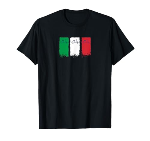 Bandera tricolor italiana para scooter, ciclomotor Camiseta