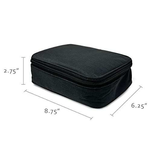Image of Large Capacity 72 Slot Pencil Case for Colored Pencils, Stationery Pouch, Black