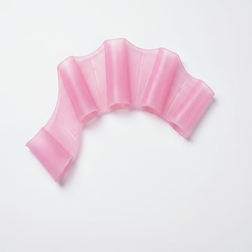 1pack Silicone Hand Paddles for Swimming Floating Lightweight Swim Training for Beginners Pool and Snorkeling Lap Swimming (Pink Large)