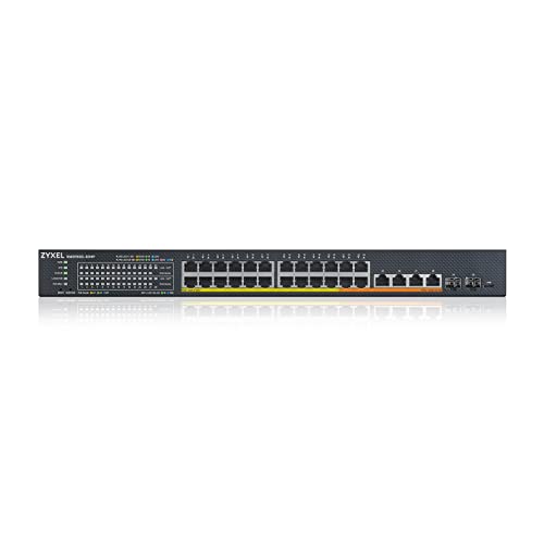 Image of Zyxel 24-Port PoE Multi-Gigabit Ethernet Switch | Smart-L2+ Managed | 20x PoE+ | 8x PoE++ @700W | 2x 10G RJ45 | 2x 10G SFP+ | Nebula Cloud Optional| Rackmount [XMG1930-30HP]