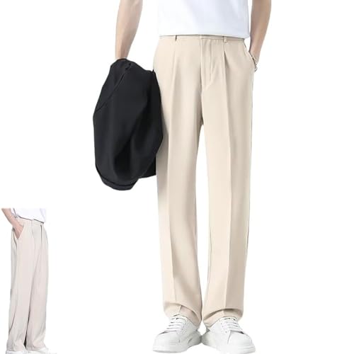 Fleurosta Stretch Waist Pants Mens, Denimblack Morilas Pants, Easemotions Stretch Ice Silk Comfort Everyday Pant