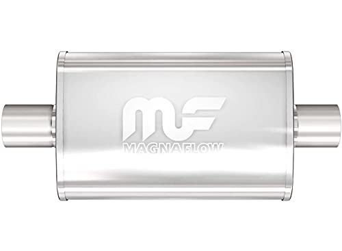 MagnaFlow Performance Exhaust Muffler 11219: 3"/3" Inlet/Outlet, 4x9x14" Oval, Stainless Steel, Satin Finish by MagnaFlow Exhaust Products - Used condition - US$114.40